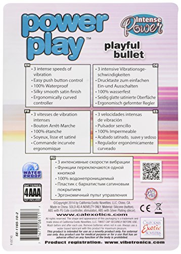 California Exotic Novelties Power Play Playful Bullet, Teal