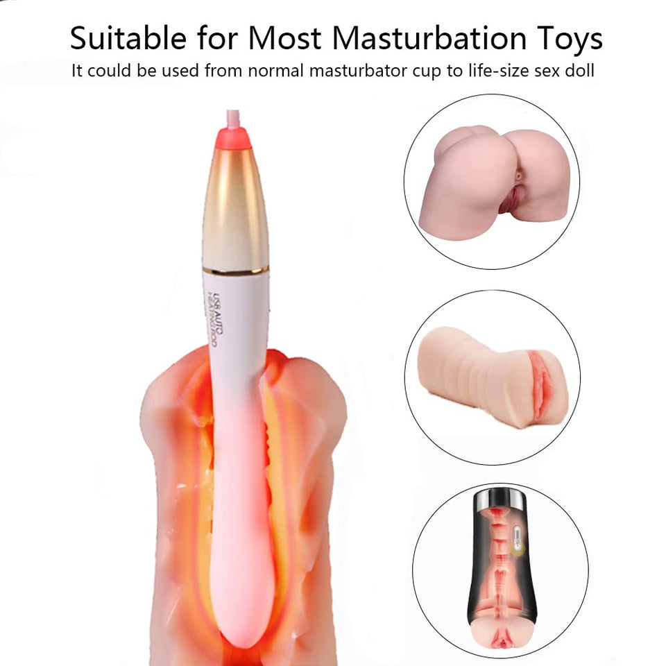 Male Masturbator Heating Rod For Sex Doll Pocket Pussy Male Sex Toys Warming Device, Vagina And Anal Hole Warmer, Automatic Temperature Control Warming Rod