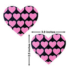 Neva Nude Pasty Hearts On Heart Uv Pk/Bk