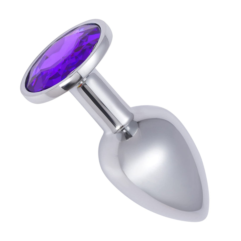 Hmxpls Small Anal Plug, Anal Toy Plug Beginner, Personal Sex Massager, Stainless Steel Butt Plug for Women Men Couples Lover, Pu