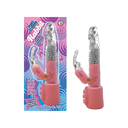 Nasstoys Pearl Ecstasy Rabbit Vibrator, Pink, 7.5 Inch