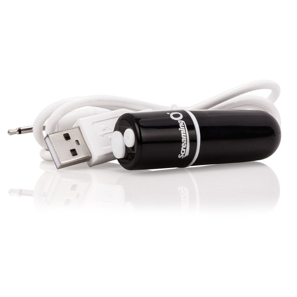 Screaming O Charged Vooom Rechargeable Bullet Vibe, Black