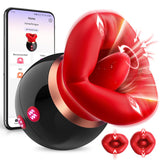 Jimiyef Adult Sex Toys Women Vibrator - APP Control Sucking Vibrater with 3 Suction 10 Vibration Tongule Licking for Clit Nipple