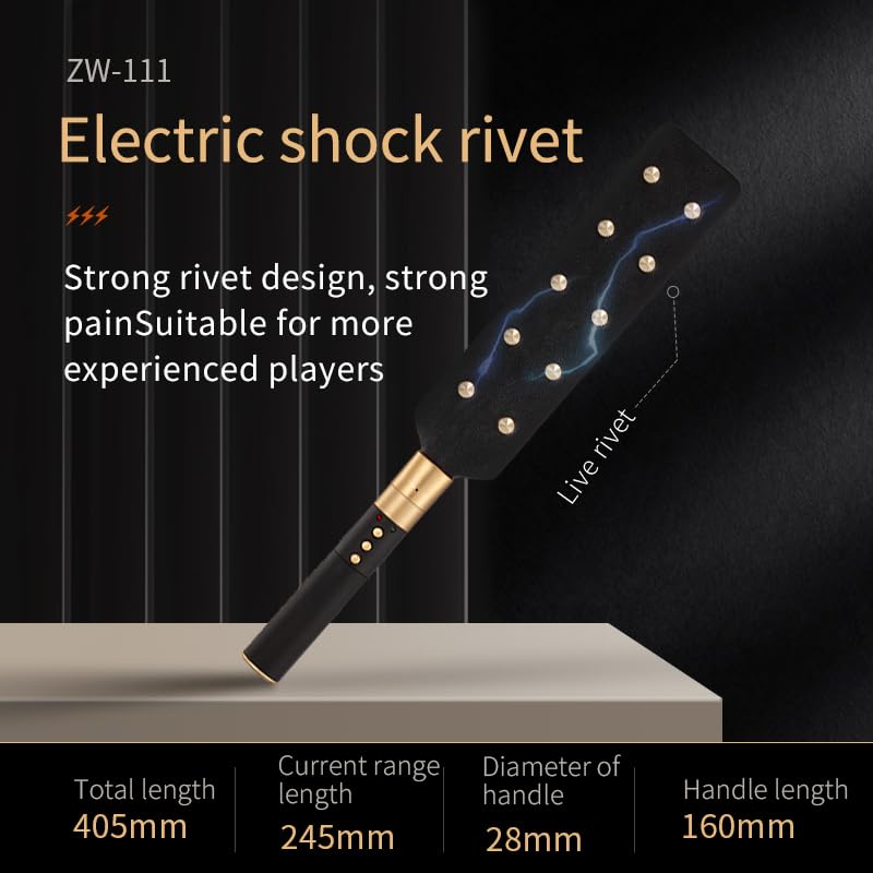 GURIDO Electric Shock Leather Paddle BDSM Props sm Torture Equipment sm Supplies Leather Beat Training Hand Beat BDSM Electric S
