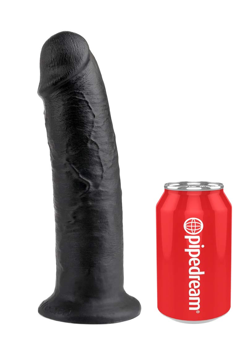 Pipedream King Cock Dildo, Black, 10 Inch