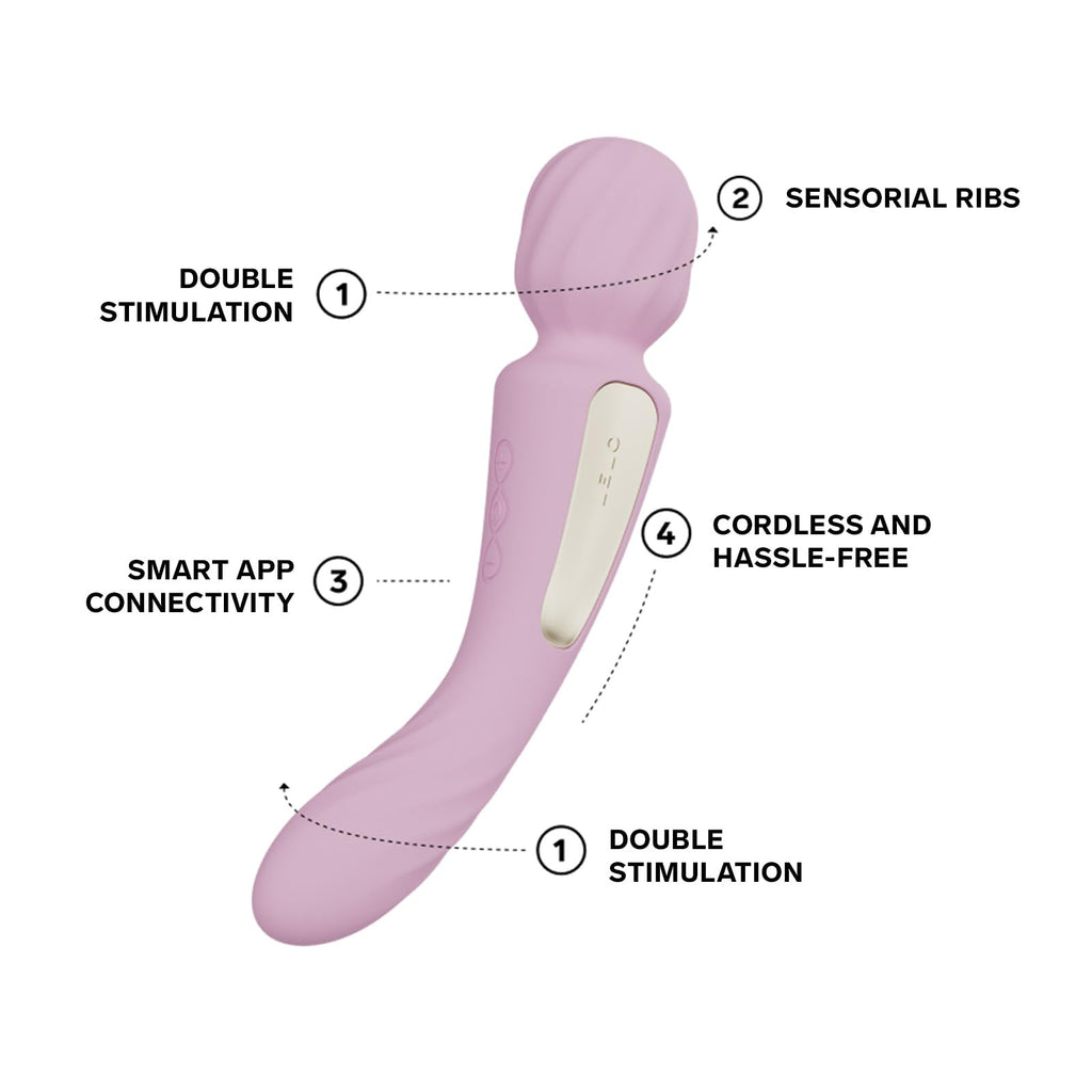 LELO SWITCH Double-Sided Wand Soft Pink