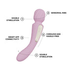 LELO SWITCH Double-Sided Wand Soft Pink