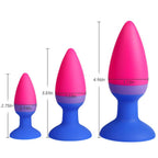 Butt Plug Trainer Kit Pack of 3 Silicone Anal Plugs Training Set with Strong Suction Cup Anal Sex Toy for Beginner Men Women