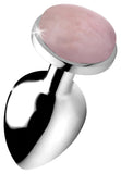 (D) Booty Sparks Gemstones La Anal Plug Rose Quartz