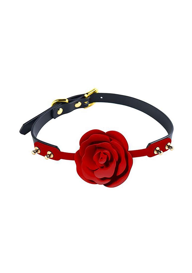 ZALO & UPKO Doll Designer Collection Rose Ball Gag | Mouth Ball Gag | Black Strap