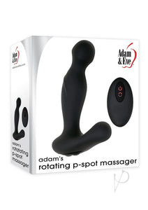 Adam  Eve Adams Rotating Pspot Massager 5 Speed Rechargeable Silicone Remotecontrolled with  Black