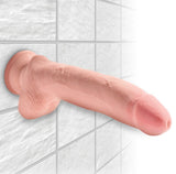 King Cock Plus Triple Density 10 Inch Cock With Balls - Flesh