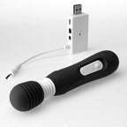 Fresh Series Mini Magic Massager Battery Operated Vibrator, Black