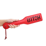 VENESUN Faux Leather Spanking Paddle for Sex Play, 12.8inch Bitch Paddle for Adults, Red