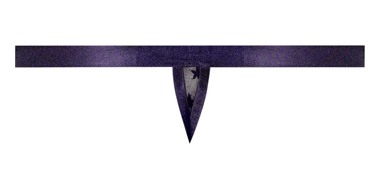 Love Star Thong W/ Ring Purple S/M