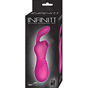 Nasstoys Infinitt Rechargeable Silicone Waterproof Vibration Stimulation With Clitoral Suction Massager Two Vibrator For Women (Pink)