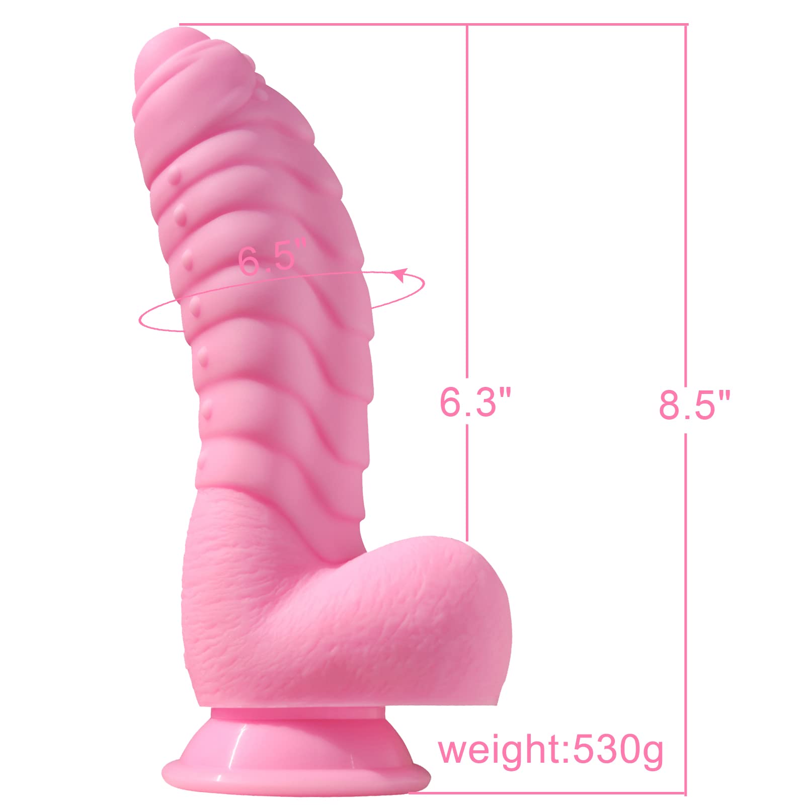 LZYAA 8.5Inch Realistic Dildo Soft Liquid Silicone Material No Any Smell Adult Sex Toys Thick Penis Strong Suction Cup for Hand-