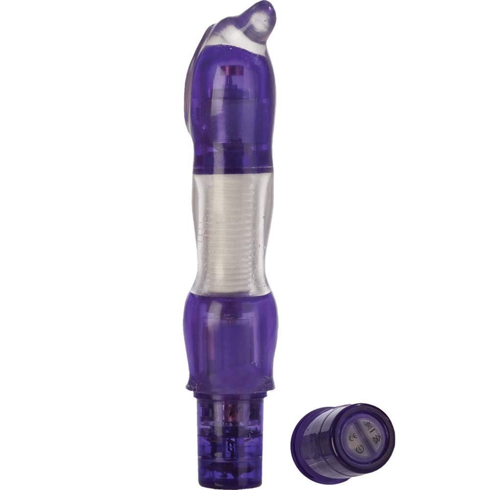 California Exotics 10-Function Flexi Clitoral Hummer Vibrator, Purple