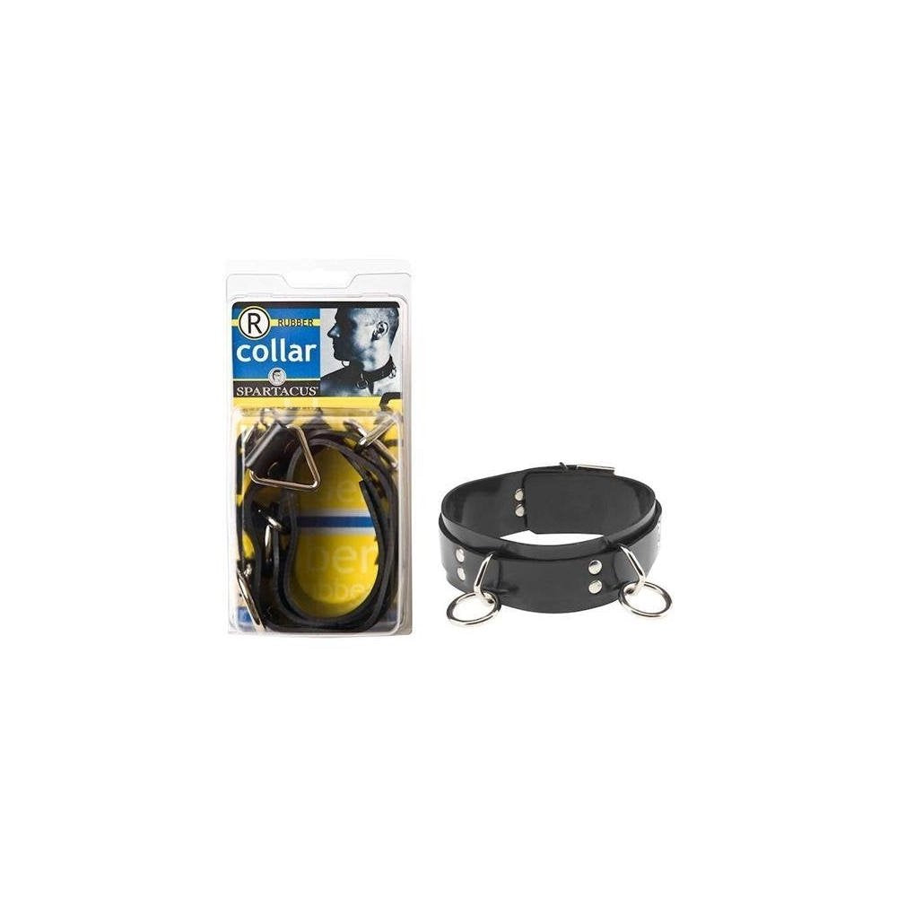 Spartacus Rubberline Locking Collar, Black