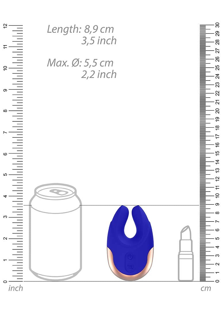 Shots Toys Elegance Dual Motor Clitoral Stimulator Lavish, Blue