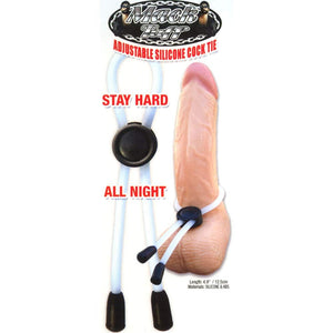 Mack Tuff Adj Silicone Cock Tie (Clear)