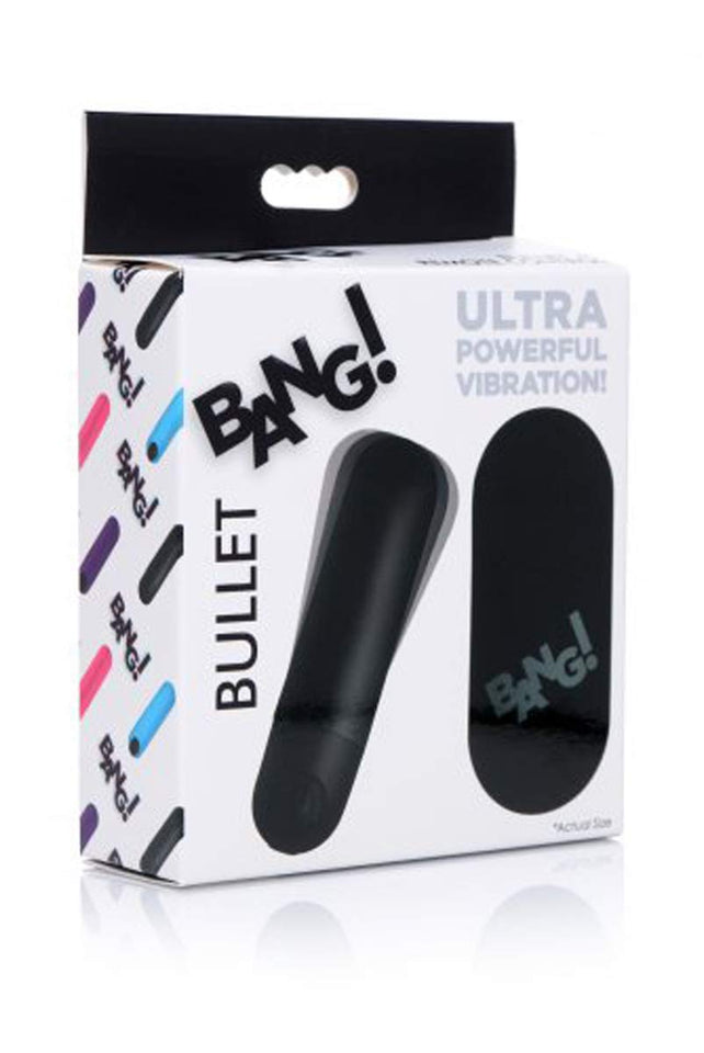 Bang Powerful Vibrating Bullet With Remote Control - Black