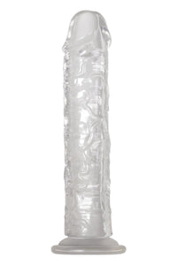 Adam & Eve Crystal Clear Dong, 8 Long | Realistic, Waterproof Dildo Made From High Transparency Tpe | 6 Insertable, 1.6 Wide | Compatible With Strap On Harness And Water Based Lubes
