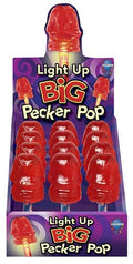 Pipedream Light Up Big Pecker Pop (Pack Of 12)