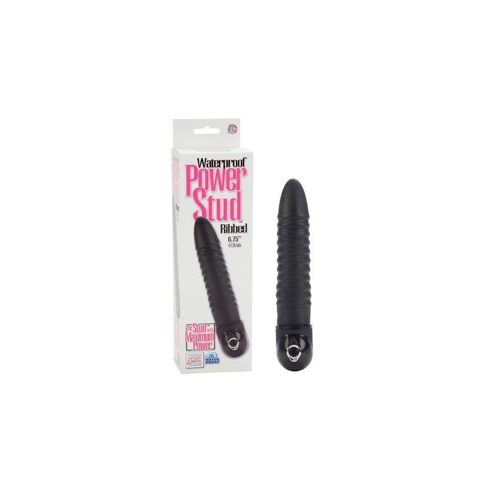 California Exotic Novelties Waterproof Power Stud Ribbed - Black
