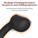 Portable Anal Plug Silicone Butt Plug Anal Sex Toys for Men Prostate Stimulation Masturbation Anal Training Toys with Anchor Bas