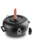 (D) King Cock Vibrating Inflat Hot Seat Black