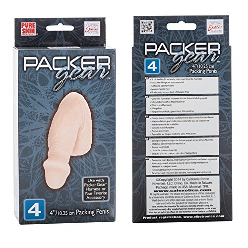 California Exotic Novelties Packer Gear Packing Penis 4 Inch/10.25 Cm, Ivory