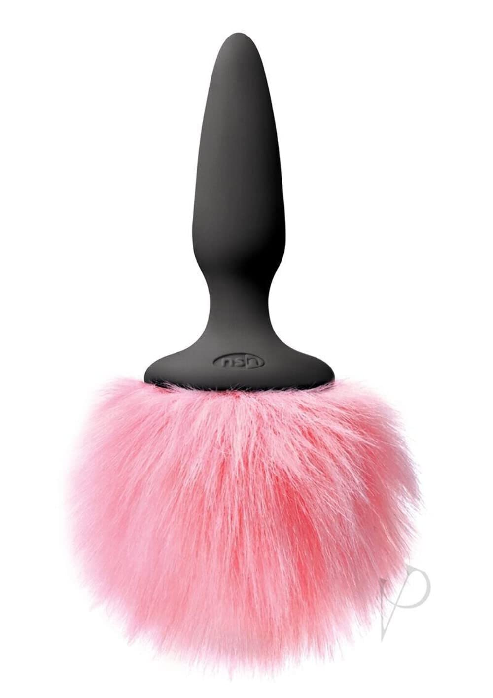 Bunny Tails Mini Anal Plug Silicone Non Vibrating - Pink Fur