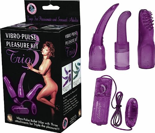 Nasstoys Vibro-Pulse Pleasure Kit, Trio 3-Purple