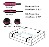 Onory BDSM Sex Toys & Games Bondaged Kit Sex Set Eye Mask Blindfolds Soft Wrist and Ankle Handcuffs Straps Rope Bondage Restrain