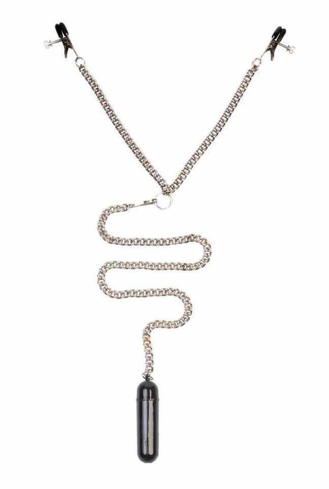 Spartacus Enterprises Sp Y Style Tweezer Clamps With Vibrating Bullet