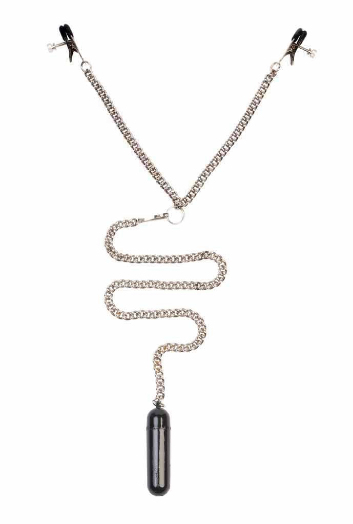 Spartacus Enterprises Sp Y Style Tweezer Clamps With Vibrating Bullet