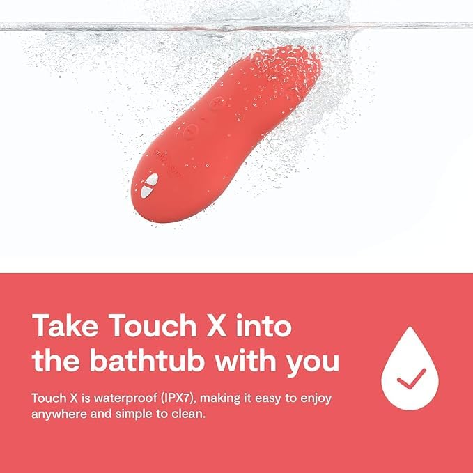 We-Vibe Touch X Lay On Vibrator | Vibrating Mini Bullet Sex Toys for Women | Clitoral Stimulator Personal Massager | 8 Intensity