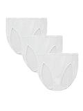 Vanity Fair Womens Illumination Hi Cut Panty 13108, White Multi, 6