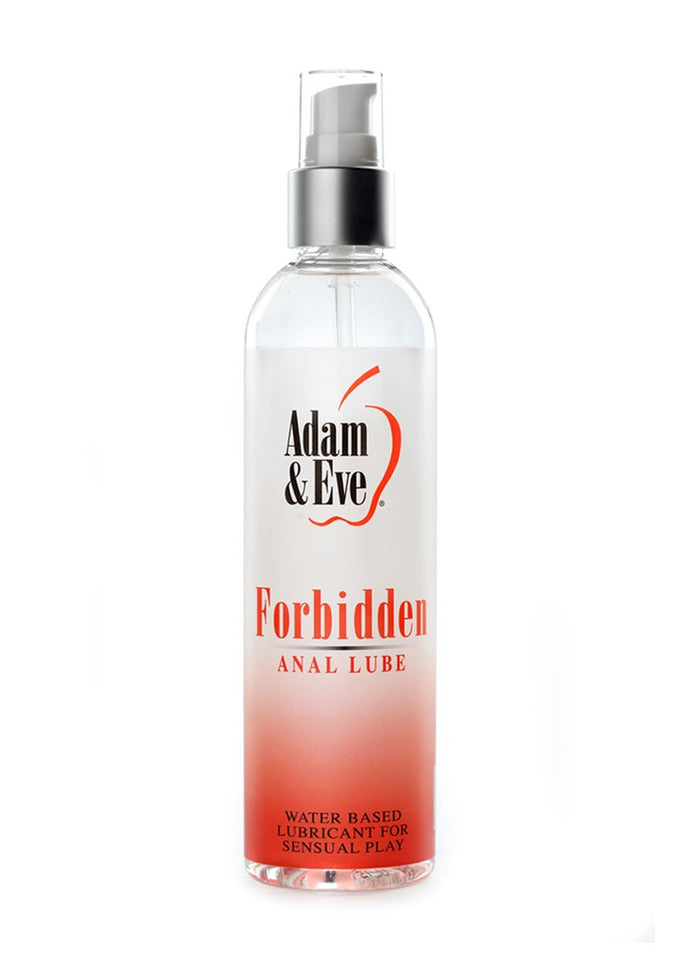 Adam & Eve Forbidden Anal Lube 8 Oz. | Odorless, Water Based Lubricant For Men, Women And Couples