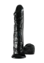 Pipedream Products Basix Rubber Works Mega Dildo, Black