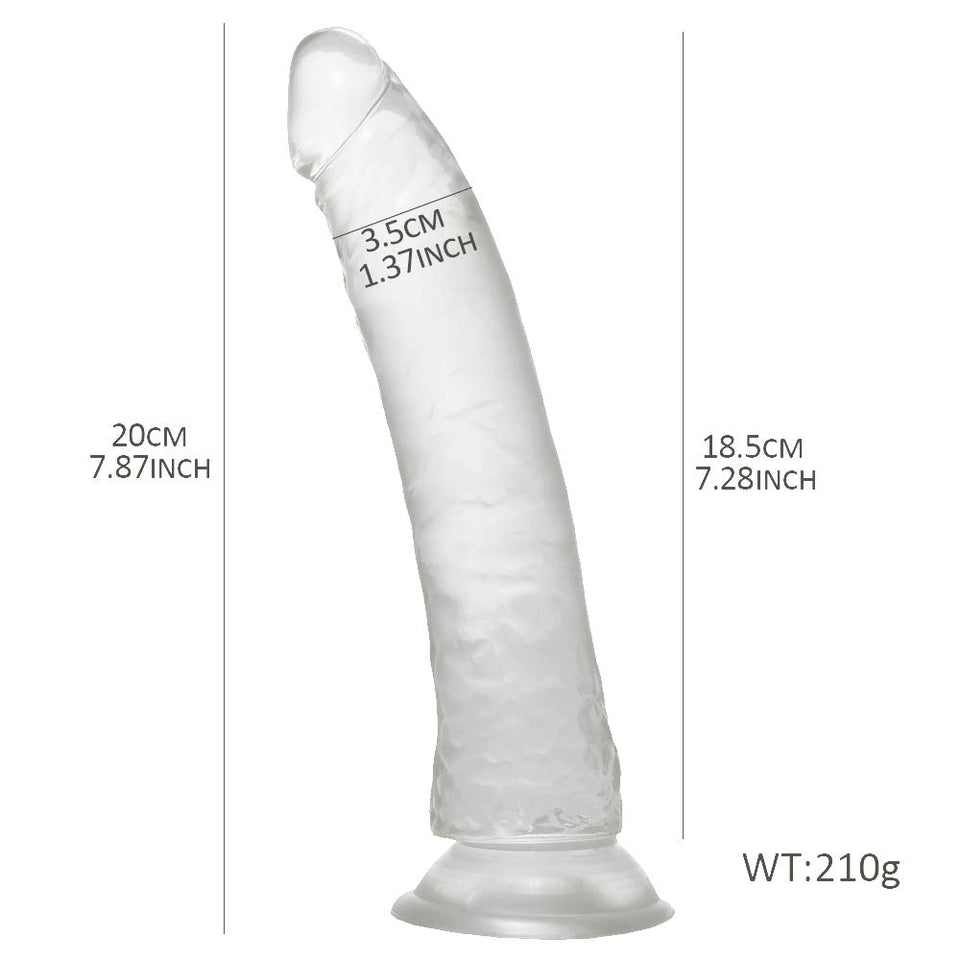 G Spot Realistic Jelly Dildo With Strong Suction Cup Flexible Penis Harness Compatible Anal Adult Sex Toys For Women