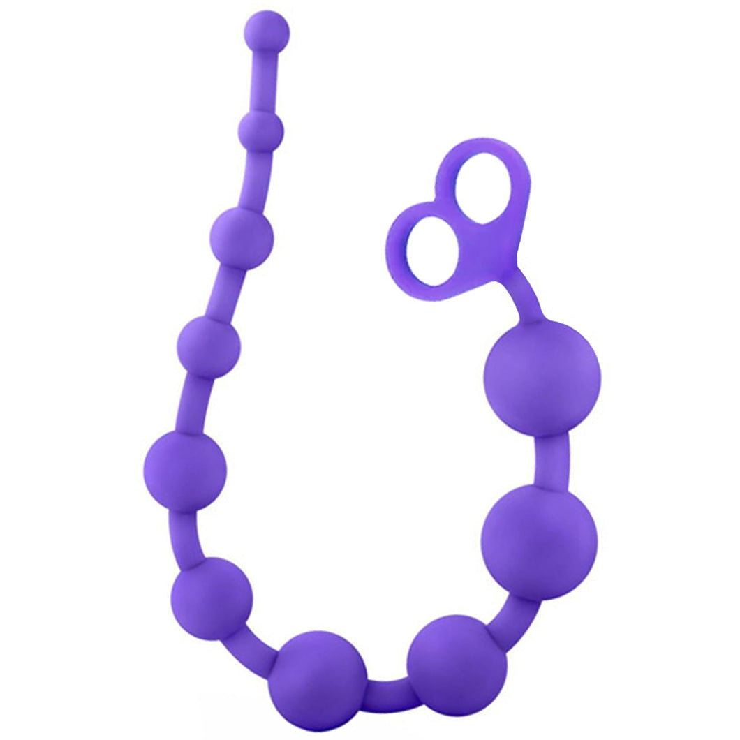 Anal Beads Anal Toys Sex Toy Silicone Anal Butt Plug Silky Smooth Prostate Massage Stimulator Anal Trainer Flexible 10 Balls Ana