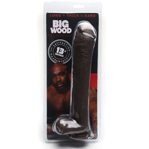 (D) The Big Wood 13.5In Realis Penis Brown