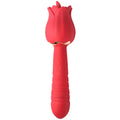 INMI Racy Rose Premium Silicone Thrusting and Clitoral Licking Rose Vibrator for Women. Multi Speed and Patterns of Licking Thru