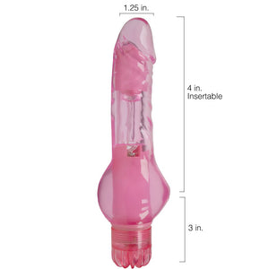 Mini Vibration Massager Female Dildo Vibrator for Women - Small Pink Sex Toy - Small Vibrating Dildo - Waterproof Vibe for Sexua