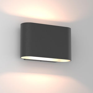 Aipsun Black Led Wall Sconces 1 Pack Indoor Modern Wall Lights Hardwired Up And Down Interior Wall Mount Light For Living Room B