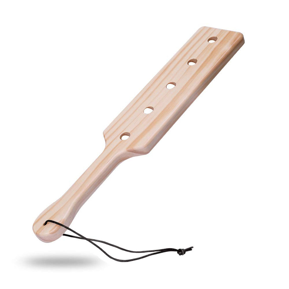 VENESUN 14inch Wood Spanking Paddle for Adult Sex Toys, Wooden Paddle with 5 Airflow Holes for BDSM Sex Play