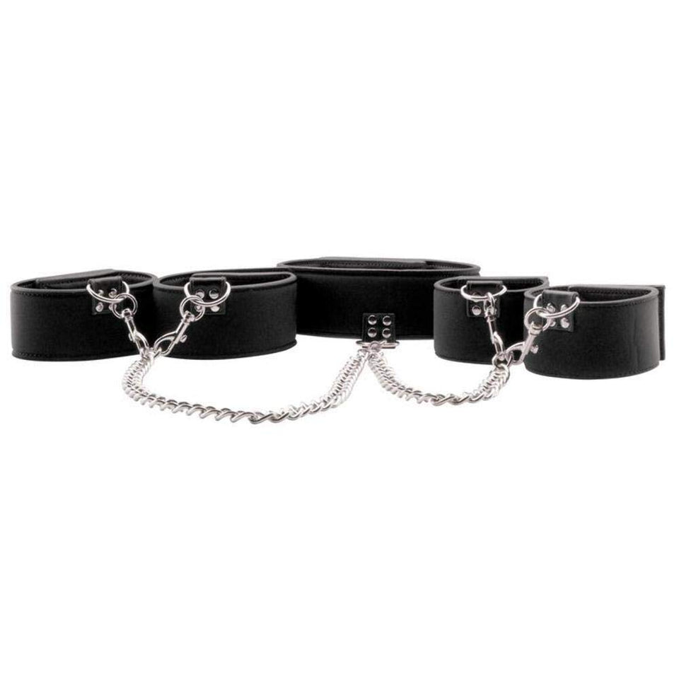(Wd) Reversible Collar/Wrist/A Cuffs Black