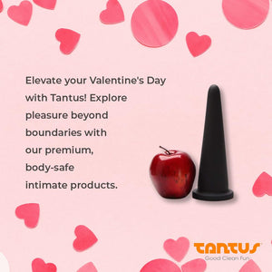 Tantus Sex/Adult Toys Cone Small Xl Butt Plugs- 100% Ultra-Premium Super Soft Silicone Matte Finish Anal Safe, Personal Massager & Harness Compatible For Men, Women, Couples - Onyx